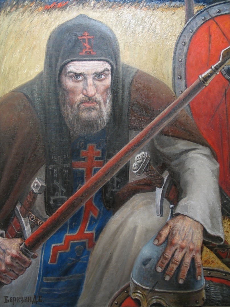 художник Березин Д В "Александр Пересвет перед поединком с Челубеем"